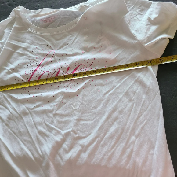 NWT Victoria's Secret white t-shirt size M - Picture 5 of 9